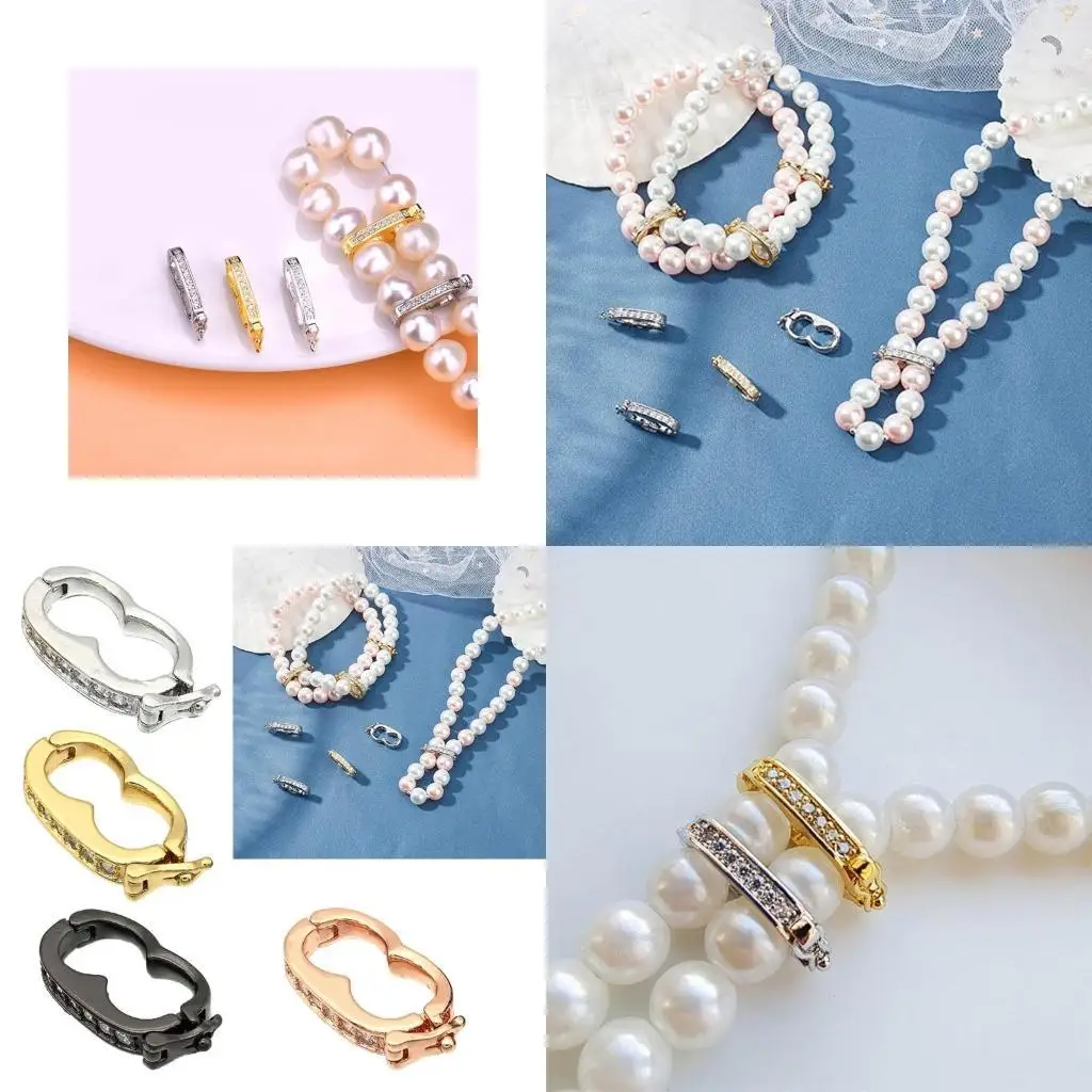 

31BB Necklace Shortener Interchangeable Bail Clasp Pearl Enhancer Clasp Connector
