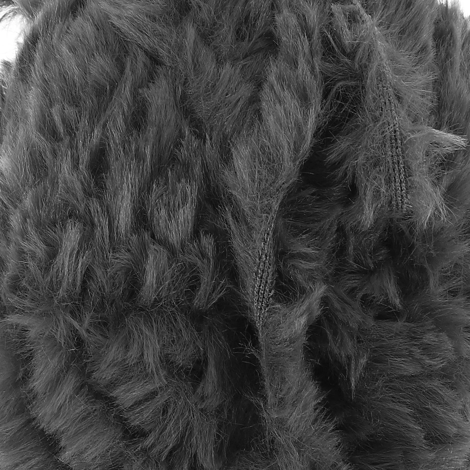 

2 PCS Blanket Imitation Mink Wool Yarn Faux White for Crocheting Pocket Light Grey Women's