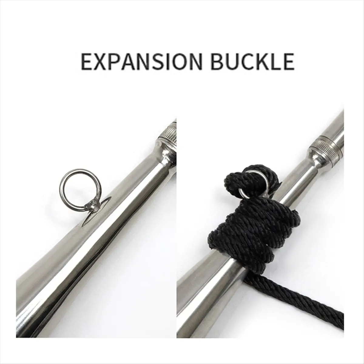 T22C Boat Foghorn Stainless Steel Handheld Foghorn Removable Handheld Fog Horn Mouthpiece Accessory for Boat