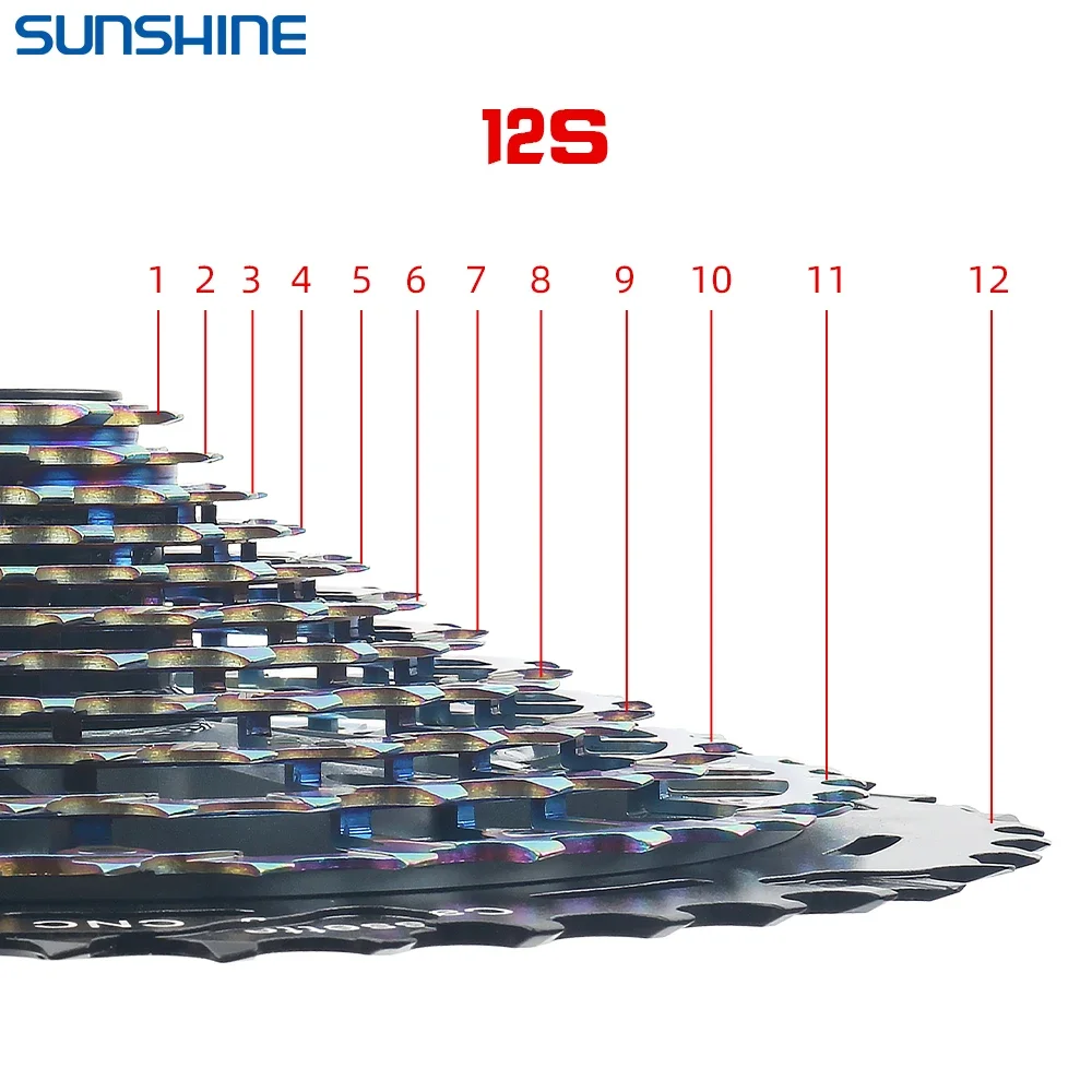 KMC X11 X12 Chain Sunshine Bicycle Cassette XD Version 11V MTB K7 9-50T Mountain Bike 12S Sprocket SRAM Rainbow Free Wheel