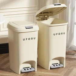 Office Fashion Durable Large Capacity Trash Can Luxury Design Pedal Trash Bin High Quality Covered Dumpster Waste