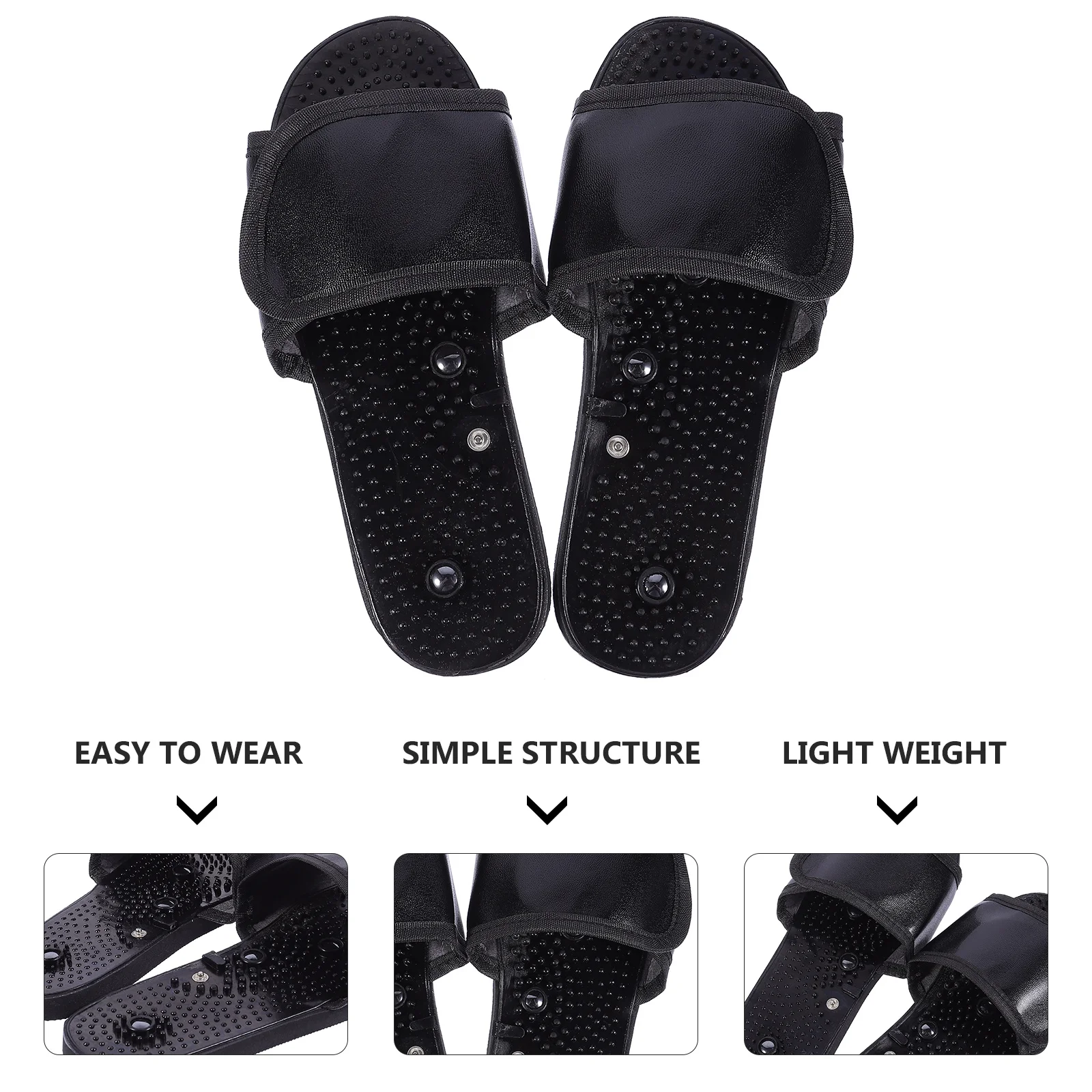 

1 Pair Magnetic Massage Slippers Lightweight Non-Slip Acupoint Therapy For Foot Health Circulation Metabolism Feet Therapy