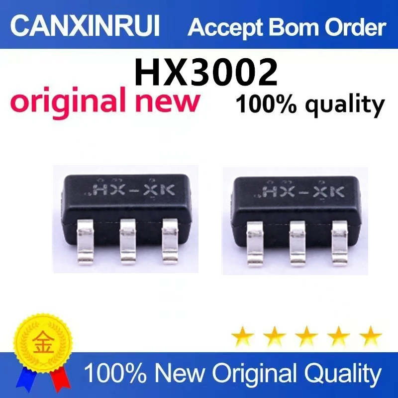 （5pcs-10pcs）Brand new original HX3002 silk screen HX-XK patch SOT23-6 synchronous boost chip HX3002-AF7C