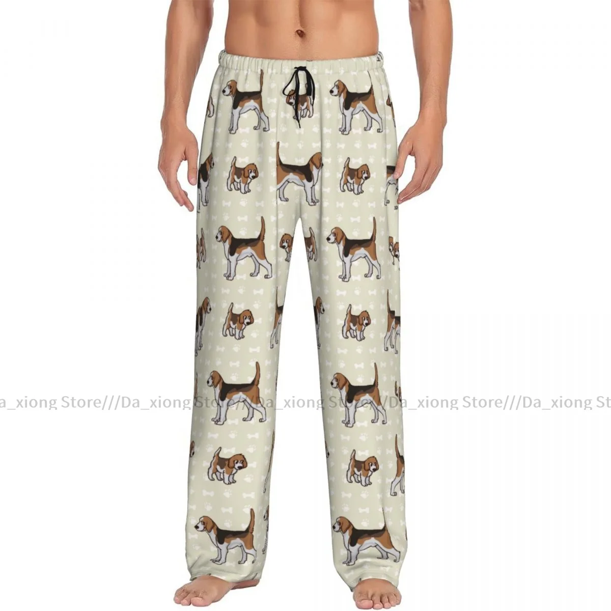 Dog Cat Paw Print Mens Pajamas Pyjamas Pants Lounge Pants Sleep Bottoms