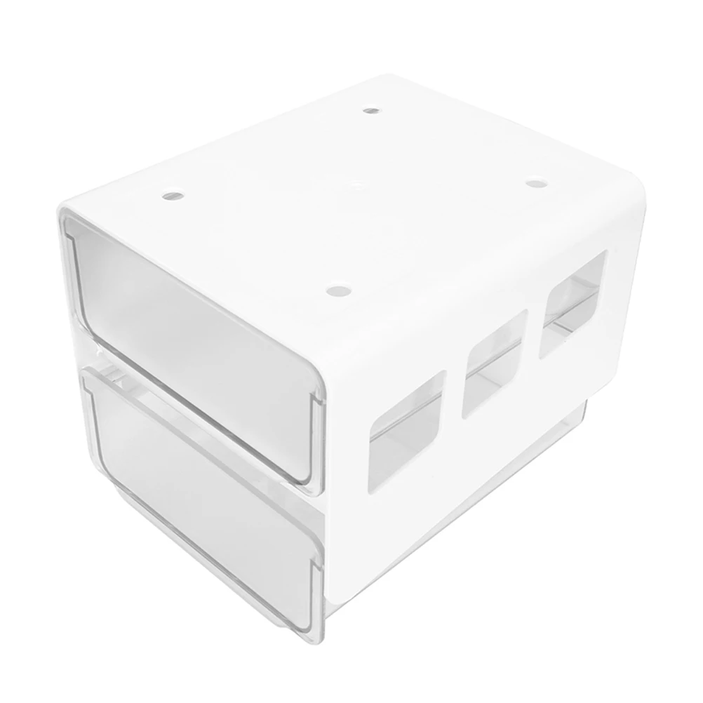 

Multipurpose Desk ganizer Storage Box Abs Material Punch Free Under Table Container Office Schoolroom Kitchen Bedroom Use