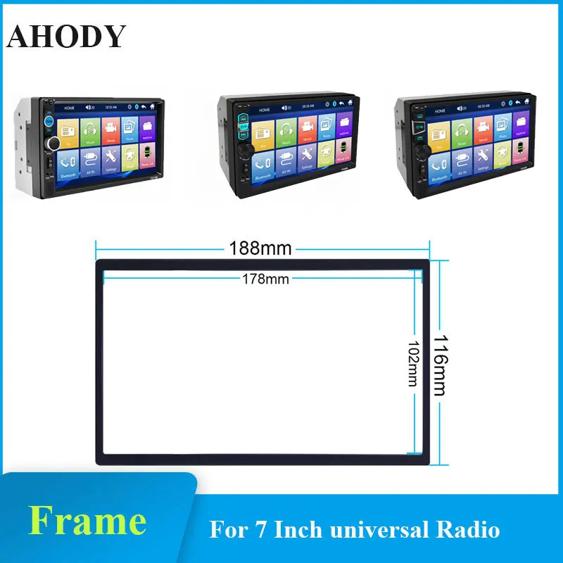 7inch Car Multimedia Player Universal Frame 2 Din Car Radio Frame for 7 Inch Nissian Toyota Autoradio 2din Car Accessories