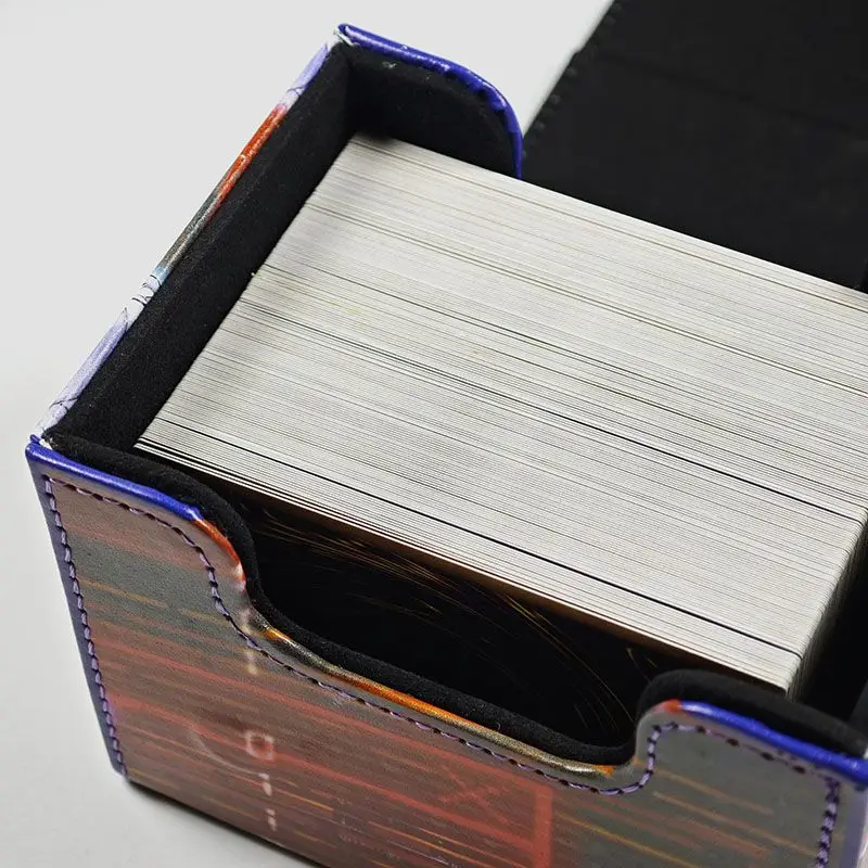 Yugioh M∀LICE HEARTS OF CRYPTER Deck Box Cheshire Cat Figures Cosplay Yu-Gi-Oh! OCG Trading Cards Pu Leather Collection Box 100+