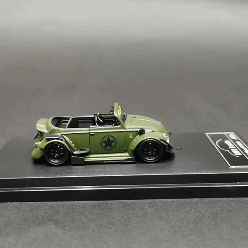 1:64 Model Car RWB Beetle Alloy Die-cast Vehicle - Matt Green Model Number Scale Battery Type Features Material Barcode Voltage