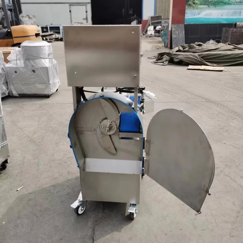 เครื่องตัดผักผลไม้แบบอุตสาหกรรม สแตนเลส สำหรับแครอท แตงกวา ผักใบ ราก และผลไม้ต่างๆ