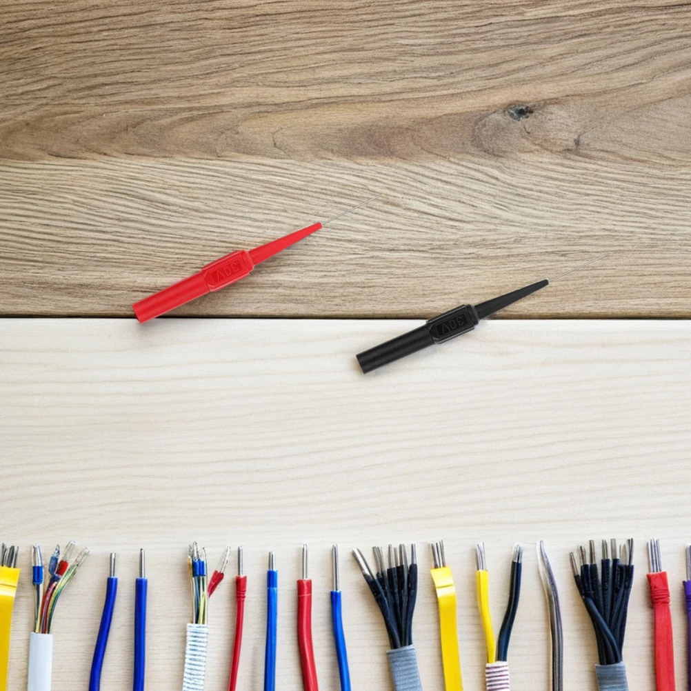 20 個の電気テストプローブ精密ピアスニードル狭いスペースの回路用ユニバーサルフィットマルチメーターアクセサリー