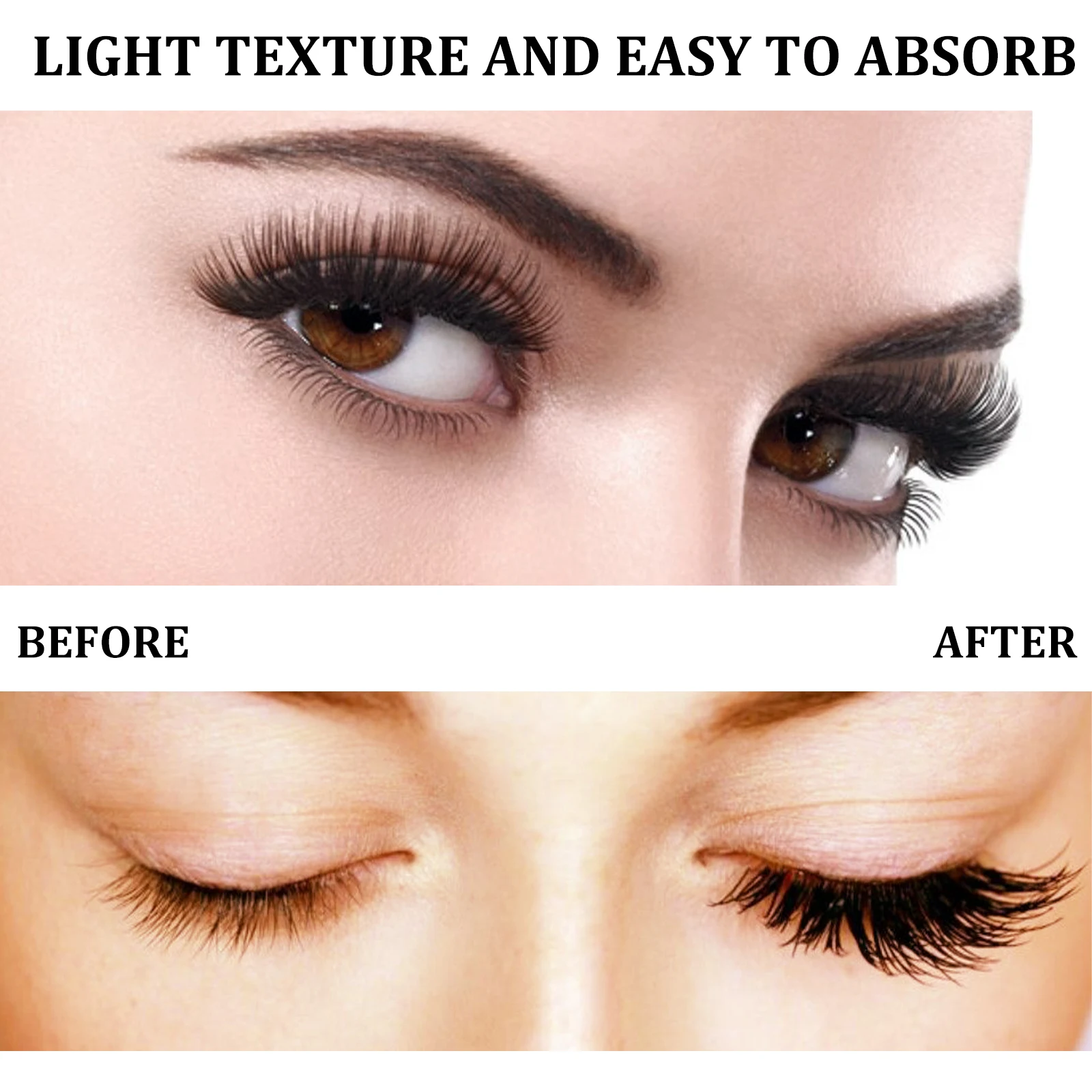 5pcs Eyelash Serum Natural Curly Supplement Nutrition Long & Thick Restore Damaged Lashes Make Darker Brighter Lash Growth Serum