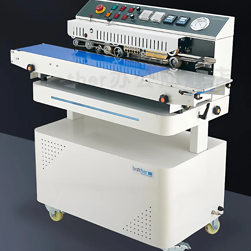 LMM ink wheel inflatable continuous sealing machine inflatable and nitrogen-filled puffed food automatic packaging machine