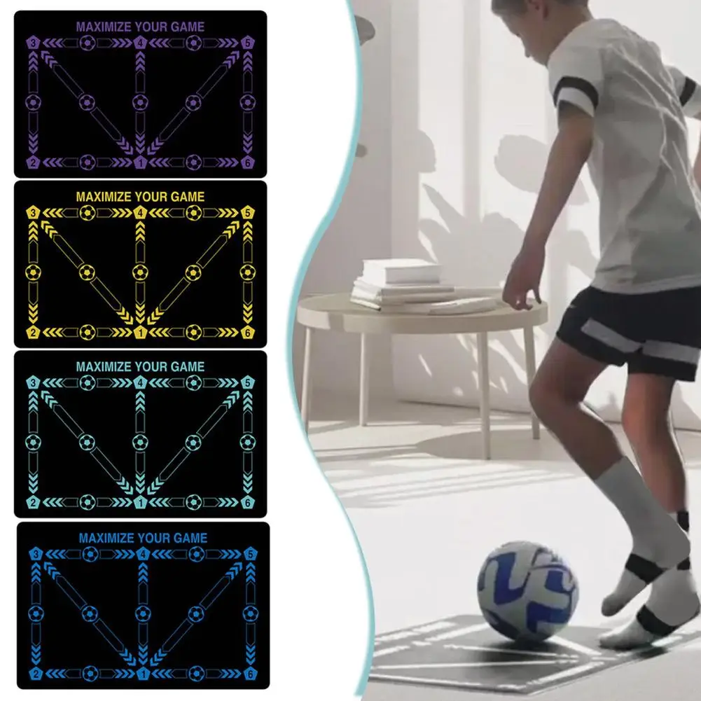 Football Training Mat Non Slip Foldable Soundproof Mat Training Adults Football Equipment Ourdoor Kids Indoor T0W7