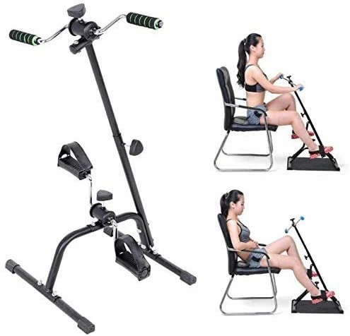 2026 Indoor Sports Cardio Fitness Equipment Rehabilitation Arm and Leg Trainer Durable Metal Mini Pedal Exercise Bike for Elderl