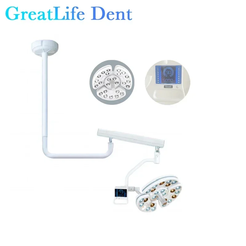 GreatLife Dental 26Leds Ceiling Surgical Led Lights Lamp Oral Light For Dentist Operation Shadowless Lamp With Touch Screen