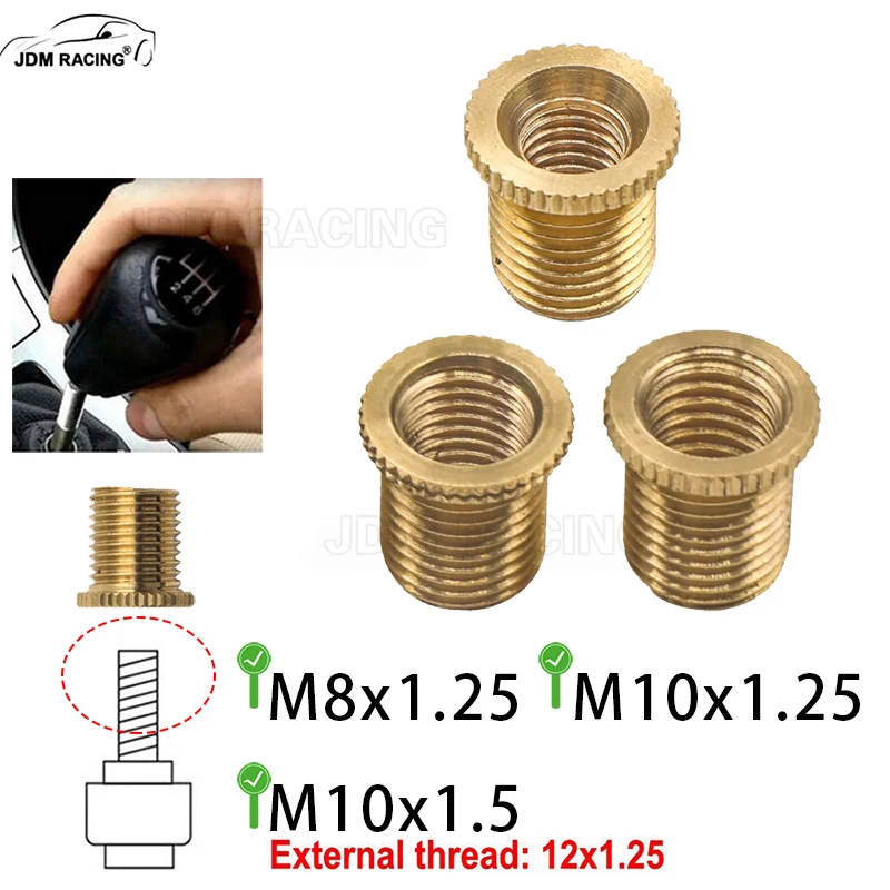 Universal Car Auto Gear Stick Shift Shifter Knob Boot Retainer Screw Adapter M8X1.25 M10X1.25 M10X1.5 Thread Shift Knob Adapter