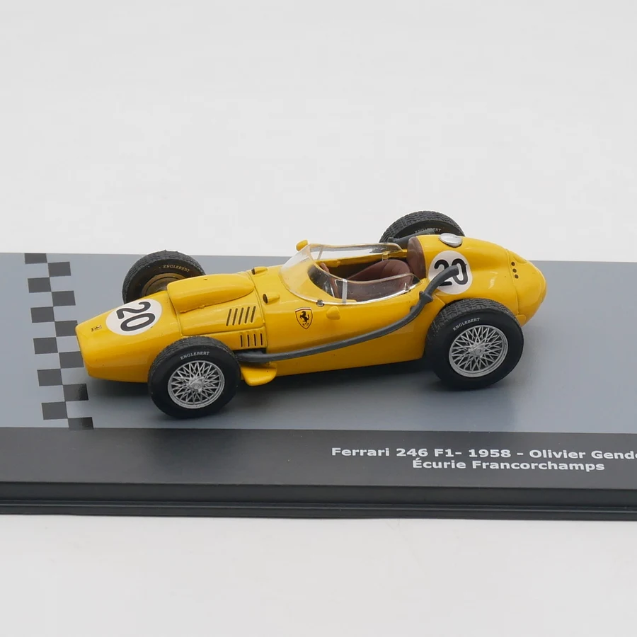 Toy Vehicle Collection Ixo 1:43 Ferrari 246 F1 Olivier Gendebien Ecurie Francorchamps 1958 Racing Diecast Car Model 2#