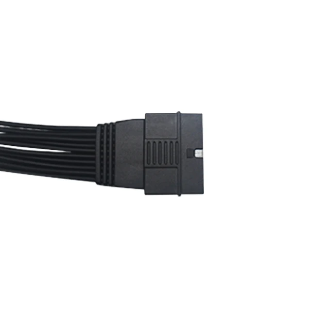 Compatible with MS-12  FT1 dynamic ECG recorder 10-lead snap-on ECG cable  medical cable