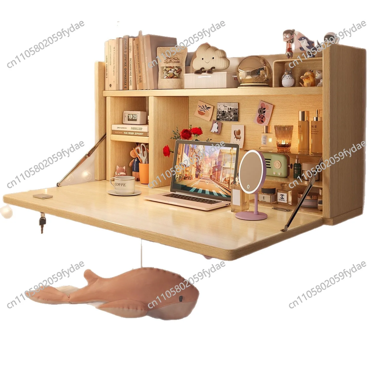Computer desk, dormitory hanging bed, desk, college student bunk bed, universal desk, foldable all-in-one desk