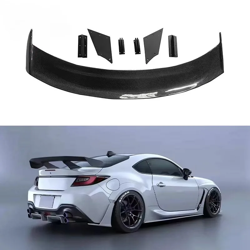 

For Subaru BRZ ZN8 ZD8 Rear Wing Trunk Lip Splitter Aerodynamic Kit Bumper Artisan Style Carbon Fiber GR86 Spoiler New Condition