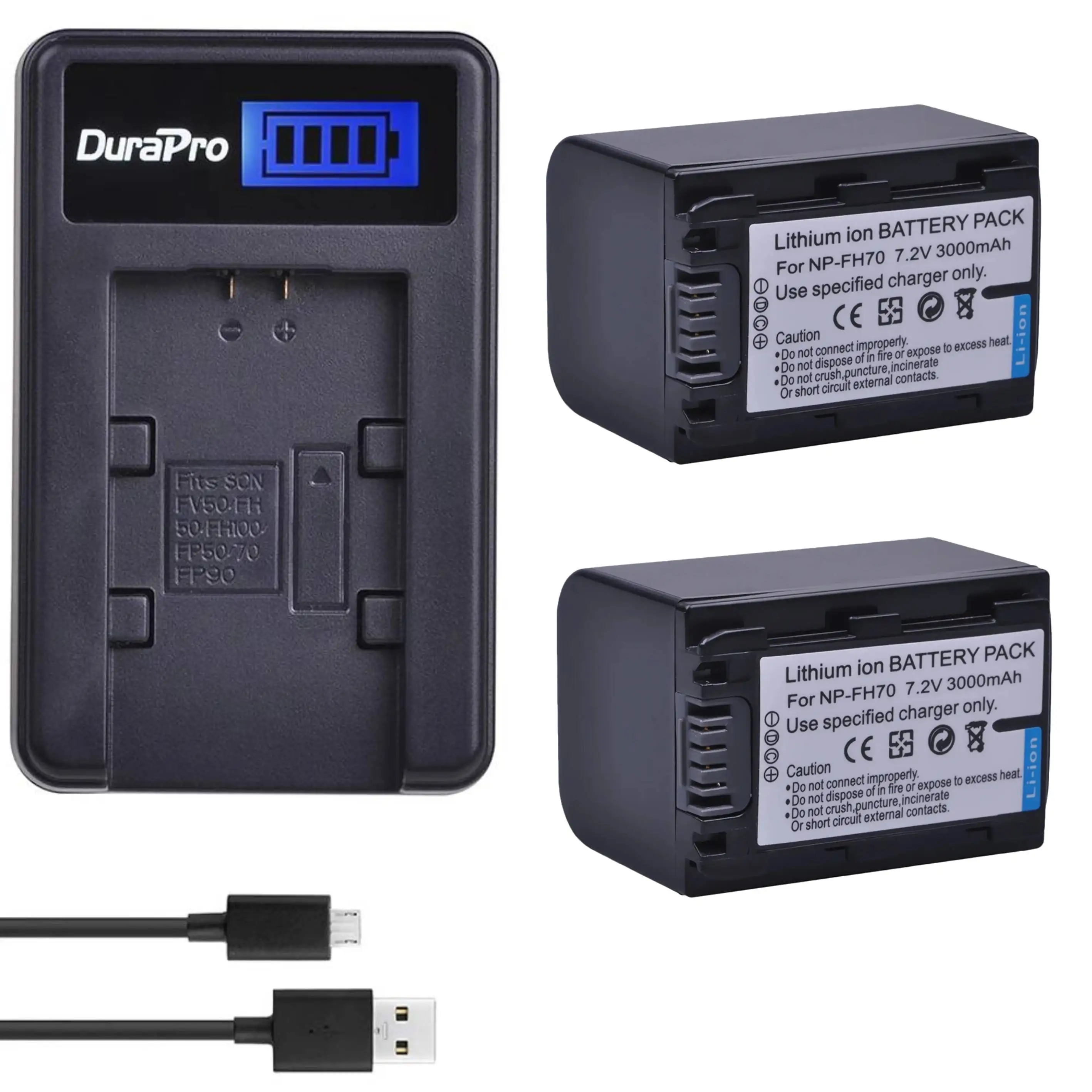 DuraPro 1x3000 mAh NP-FH70 NP FH70 akumulator aparat bateria do SONY dla SONY DCR-SX60 HDR-UX7E UX7 UX5E TG1 TG3 TG5V bateria