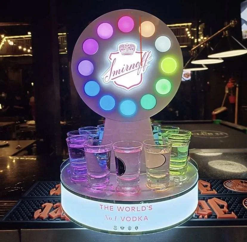 Party Lounge Nightclub Display Stand Game Bottle Beautifier with Fun Game Features