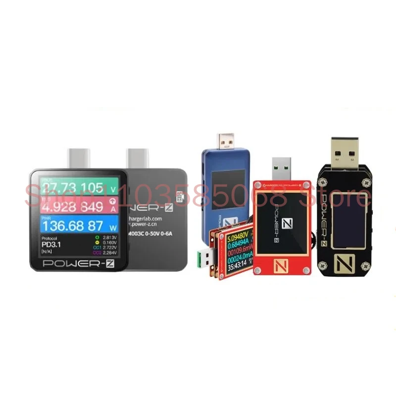 POWERZ PD USB الجهد فاحص التيار المحمولة متر شحن سريع اختبار الطاقة KM001C جهاز الخداع