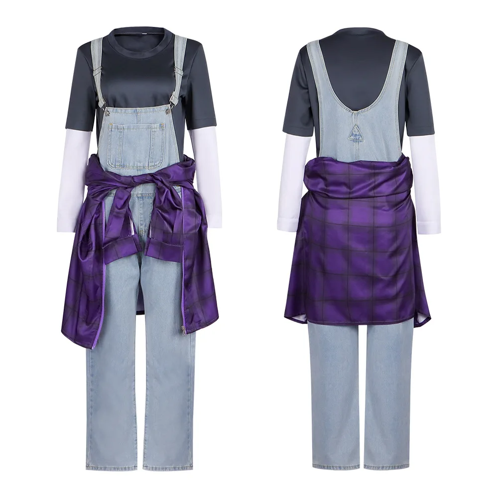 映画エレクトリックステートミシェルコスプレ衣装女性のジャケットトップパンツハロウィンパーティーショーステージ日常衣装