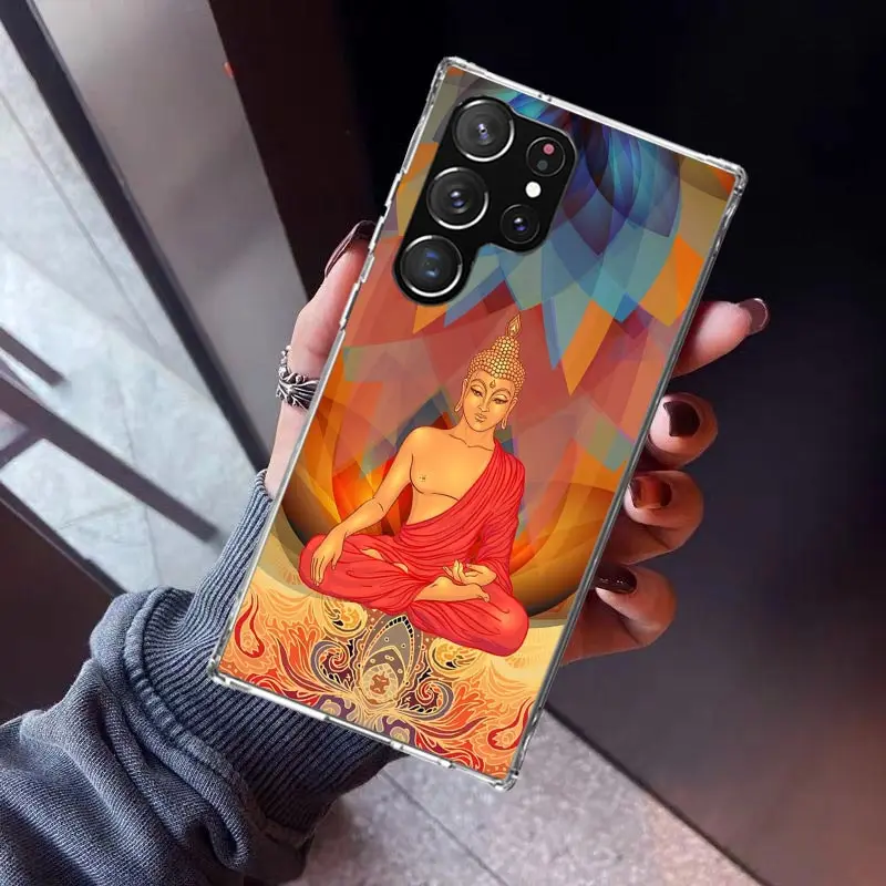 Gautama Buddha Budha Belief Phone Case for Samsung Galaxy S24 S23 S22 Plus S21 FE S20 Ultra S10 S10E S9 S8 + Soft Cover Print Fu