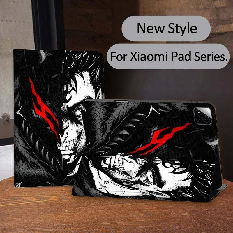 

Anime Berserk Art Cute For Xiaomi Redmi Mi Pad 4 5 6 6s 7 7s SE Pro 2 11 Plus Max 12.4 11 11.2 12.5 8.7 inch Tablet Case