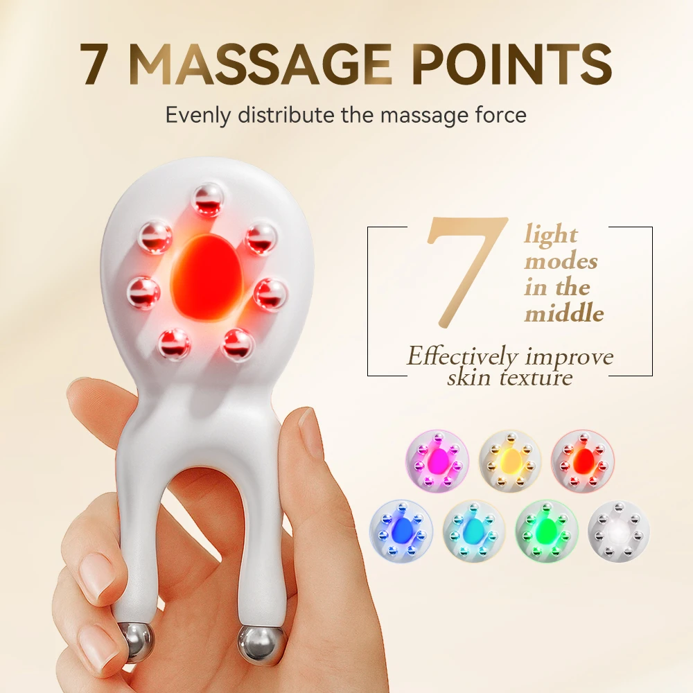 ANLAN Eye Acupoint Massager Nose Facial Lifting 7 Color LED Light Therapy Skin Care Reduce Puffiness Anti-Aging Tightening Skin