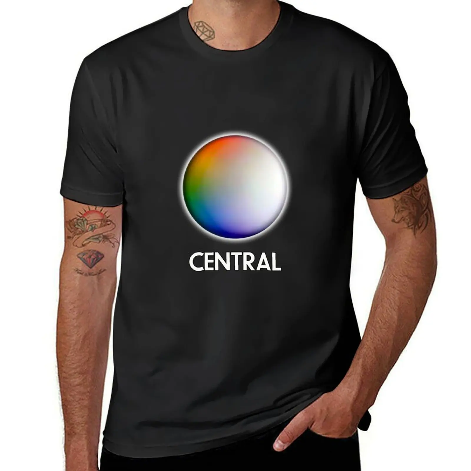 Central Television T-Shirt Short sleeve tee boys whites quick drying heavyweights t shirts for men graphic