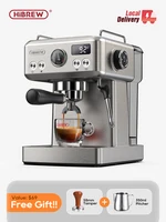 Cafetera HiBREW H10A Plus: Espresso Semiautomática con 20 Bares