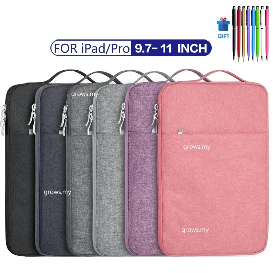 Handbag Case For Oppo Pad Air2 2023 11.35inch Tablet Pouch Zipper Multi Pockets Sleeve For OPPO Pad Air 10.36