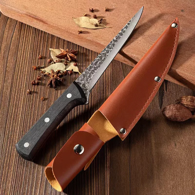 Cuchillo de deshuesado de cocina, cuchillo de carne profesional forjado de acero inoxidable, herramienta hecha a mano, cuchillos de Chef de acero, utensilios para Cocina