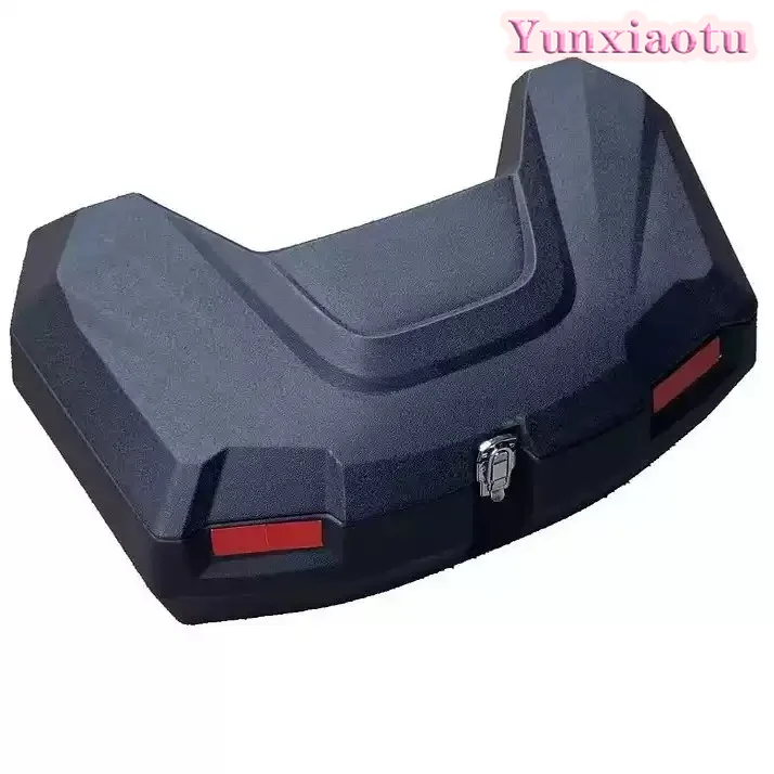 Four-Wheeled Off-Road Motorcycle Accessories Kit: Modified ATV Farmer's Car Tool Trunk with Backrest and Storage Box