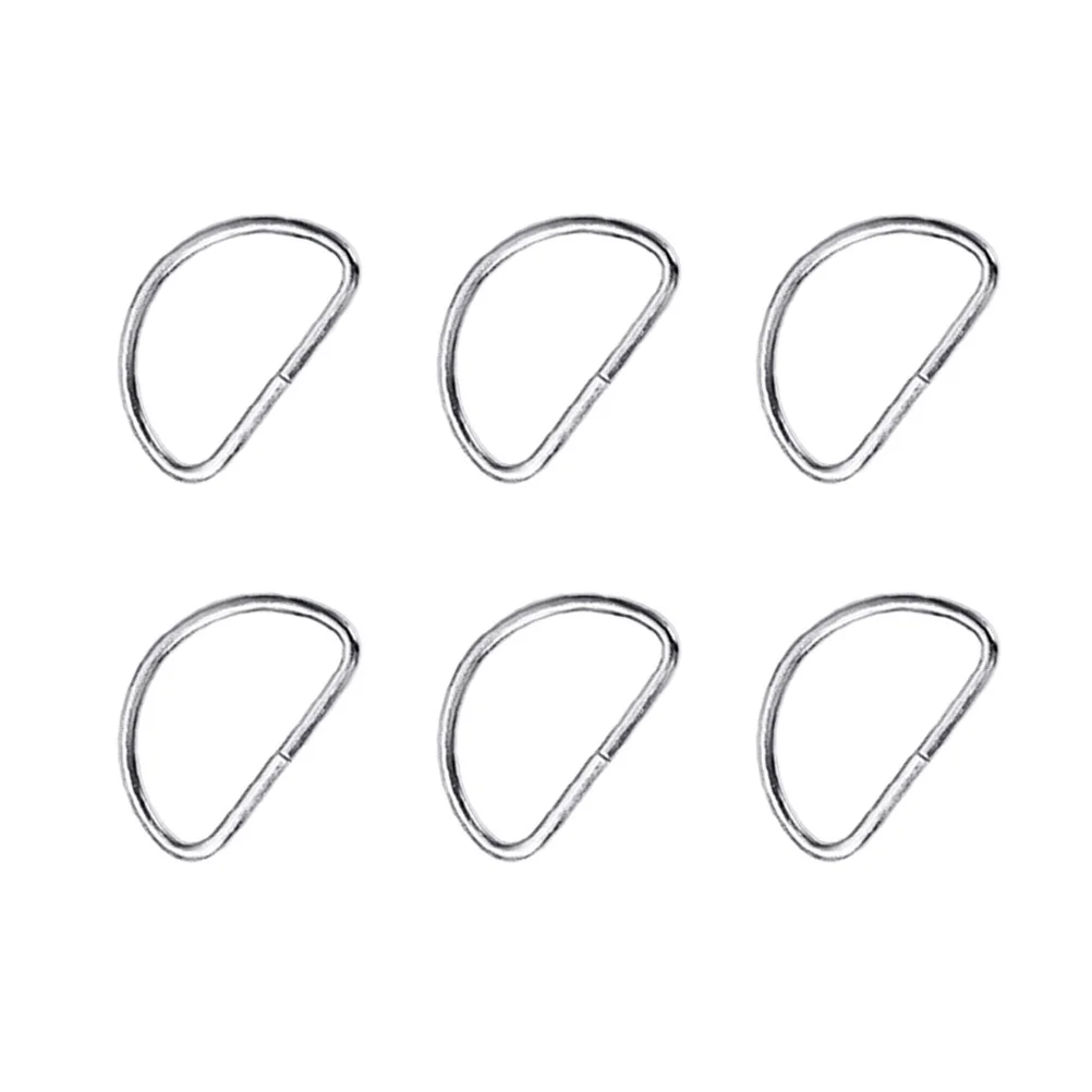 

20Pcs D Ring Metal Strap Adjuster for Bag Backpack Belt Luggage Dog Collar Cat Hammock Keychain DIY Craft Accessories Silver