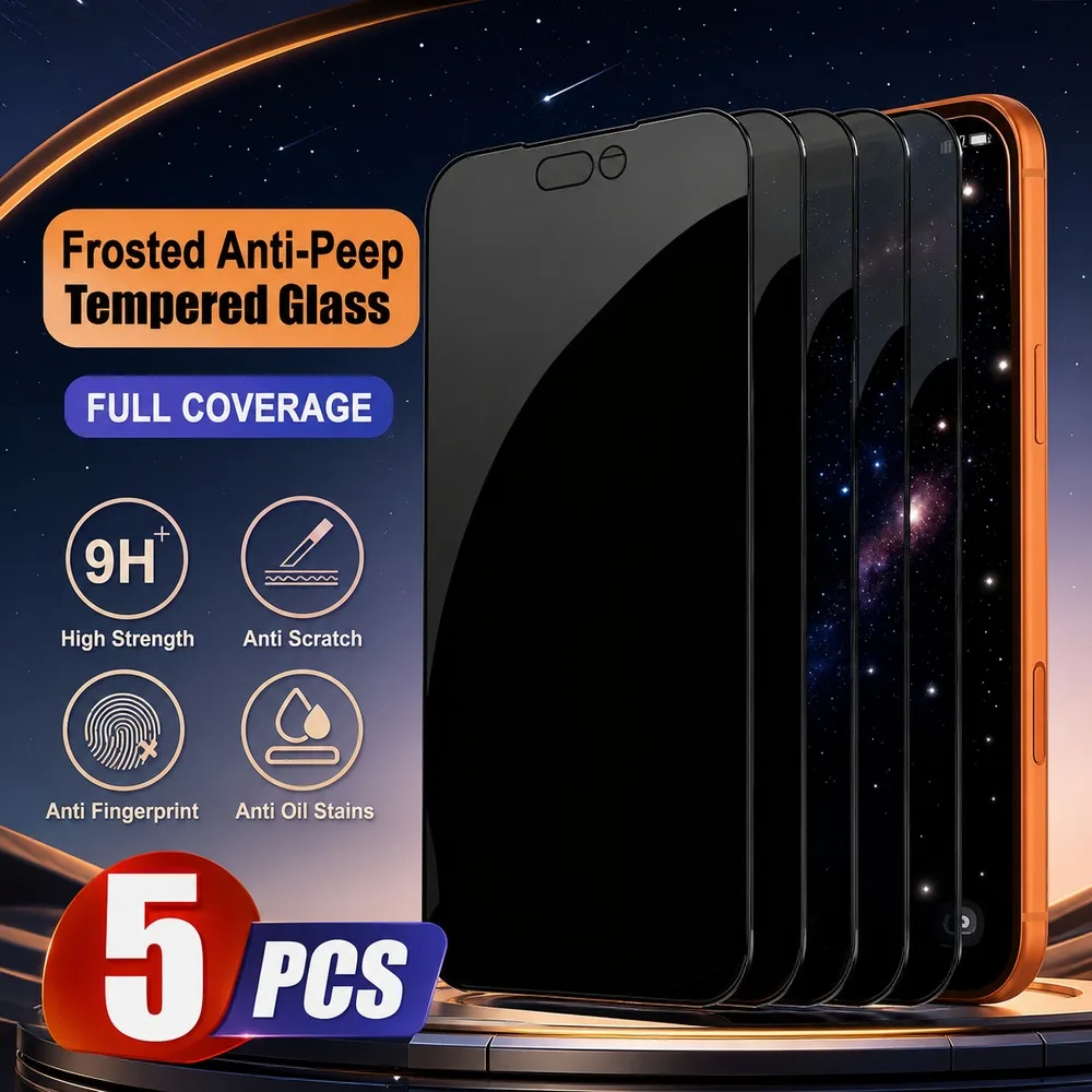 5 Stück Privatsphäre-Schutzglas für Samsung Galaxy M11 M12 M13 M14 Anti-Spy Displayschutz für Samsung Galaxy M15 M16 M17 5G M20