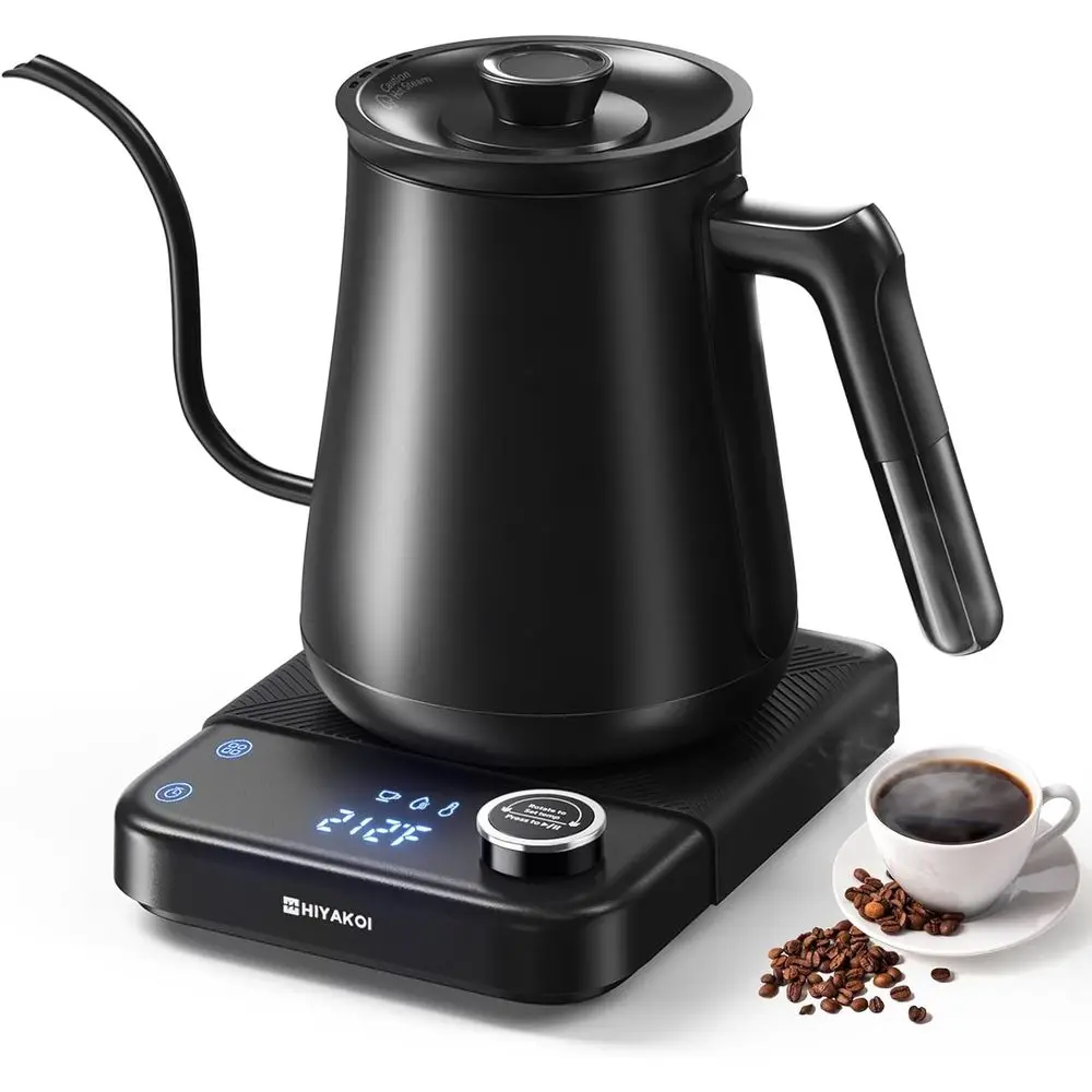 Electric Kettle, Goosek Electric Kettle with Temperature Control, Pour Over Kettle or Coee & Tea, 1200W Quick Heating St
