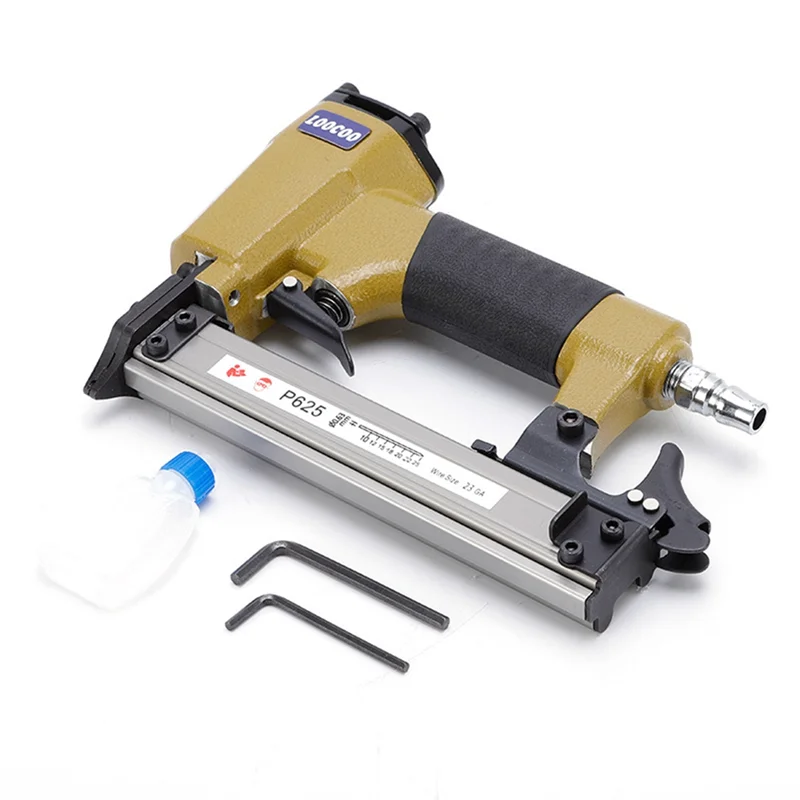 

【Favorite!】Pneumatic Pin Nailer P625 23 Gauge Air Pin Nailer Small Fixing Nail Gun For Furniture Wood Board Baseboard Installati