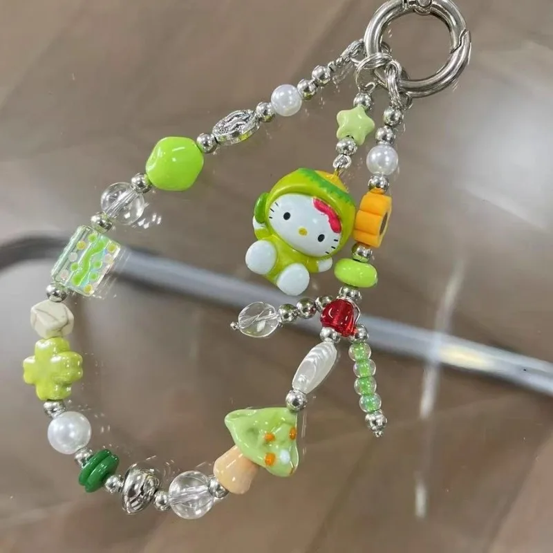 

Sweet Hello Kitty Anime Kawaii Sanrio Children Mobile Phone Chain Cute Cartoon Bag Pendant Decoration Gifts Toys for Kids