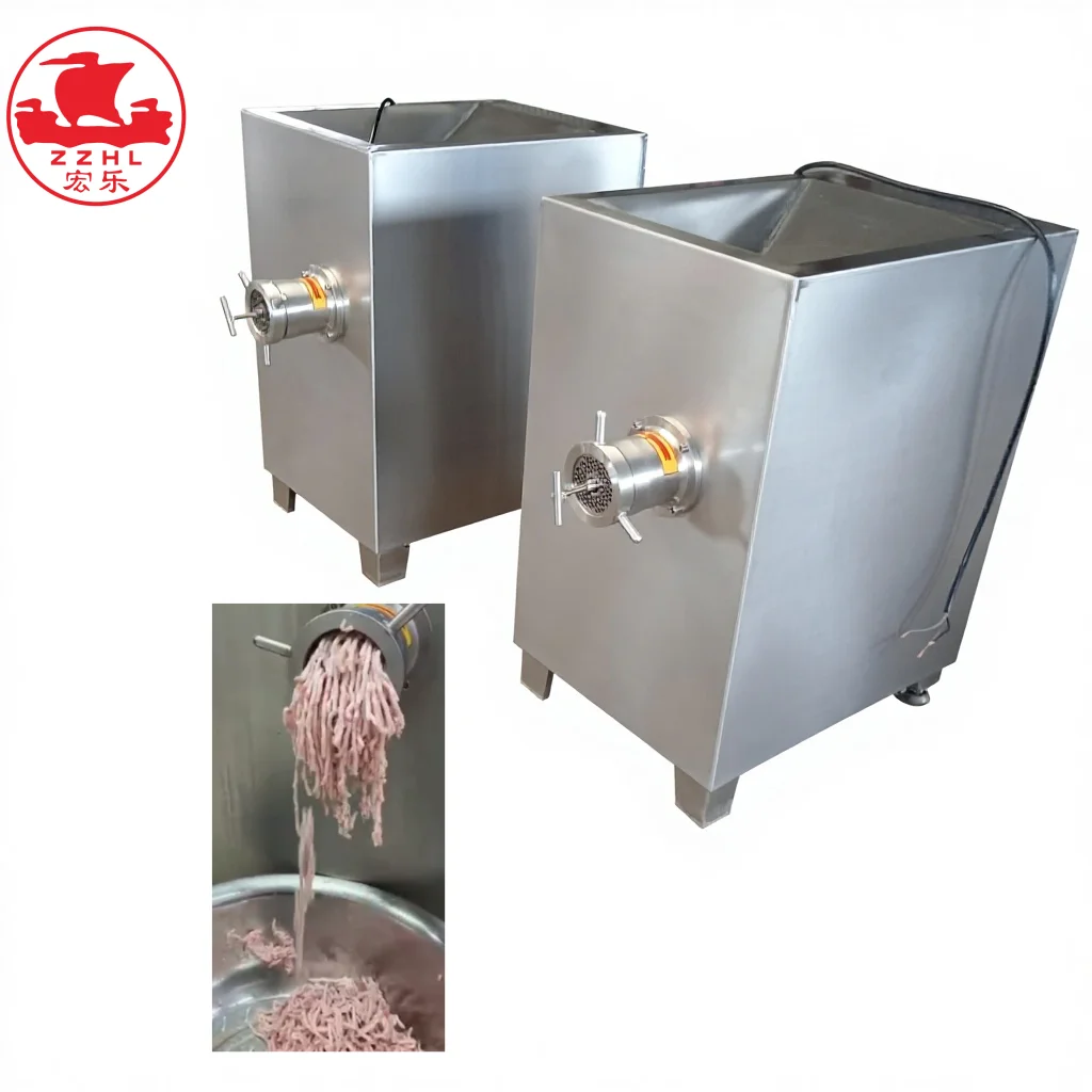 Industrial Meat Grinder Processing Machinery Frozen Fresh Meat Block Mincer Electric Meat Grinder Machine