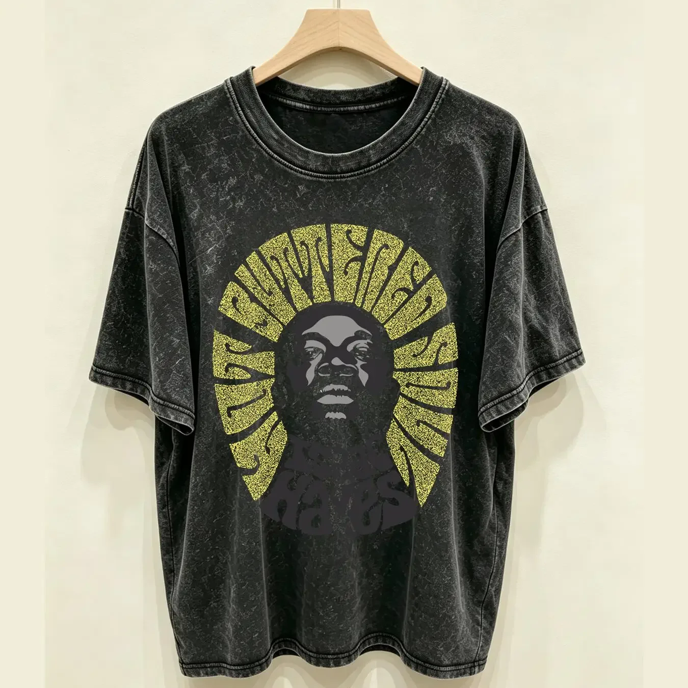 washed T Shirt Authentic ISAAC HAYES Hot Buttered Soul Slim Fit S NEW long or short sleeves vintage Washed Breathable Stretched