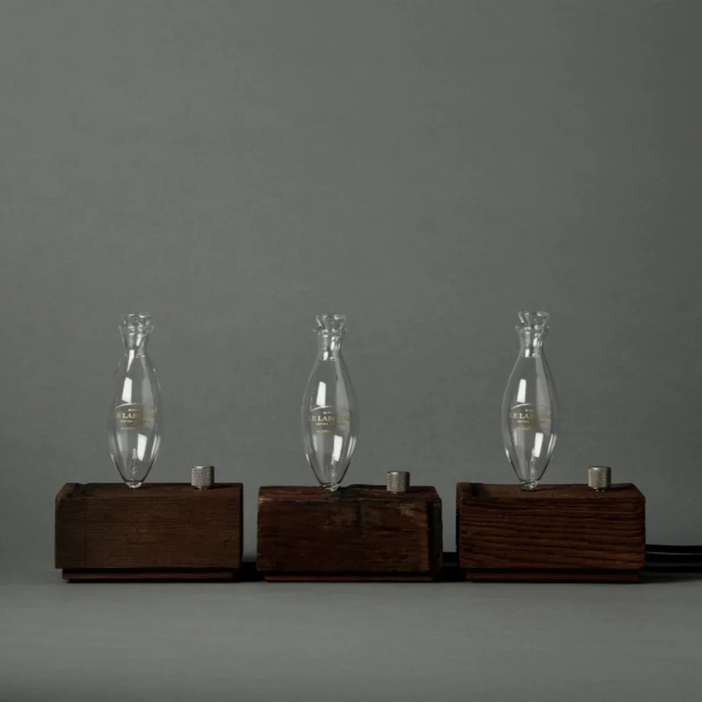 

#Smart Home Room Vintage Wood Fragrance Aromatherapy Ultrasonic Air Scent Mist Aroma Defuser Diffuser Machine With Light Bulb