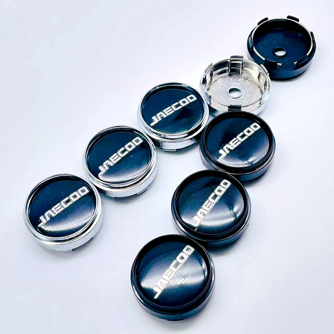 

4pcs /lot 3D 66mm Car Wheel Center Caps Hubcap Cover hub center cap JAECOO Badge covers sticker Decals Styling accessories