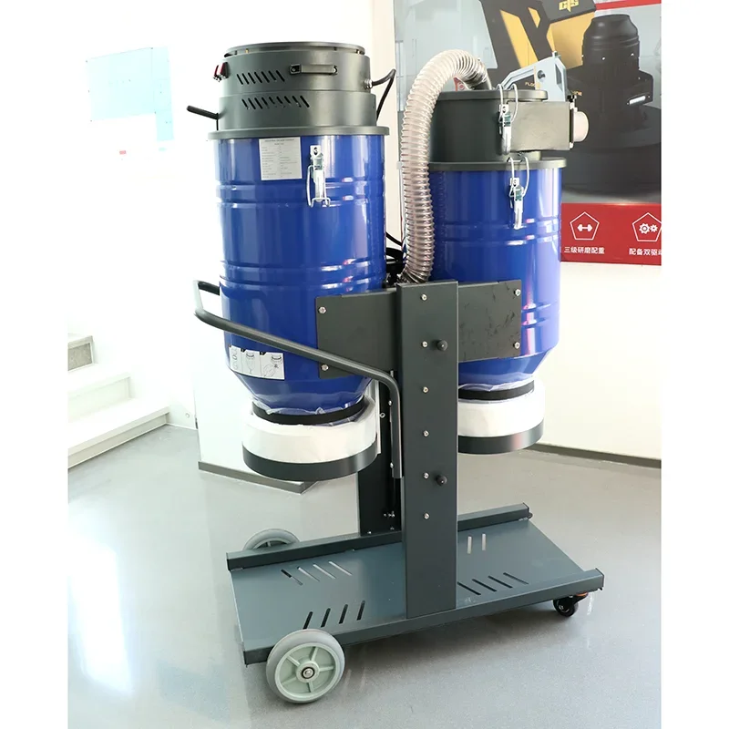 Industrial Vacuum Cleaner Metal Bottle Stainless Power Tank Parts Sales Plastic double barrels powerful cleaner