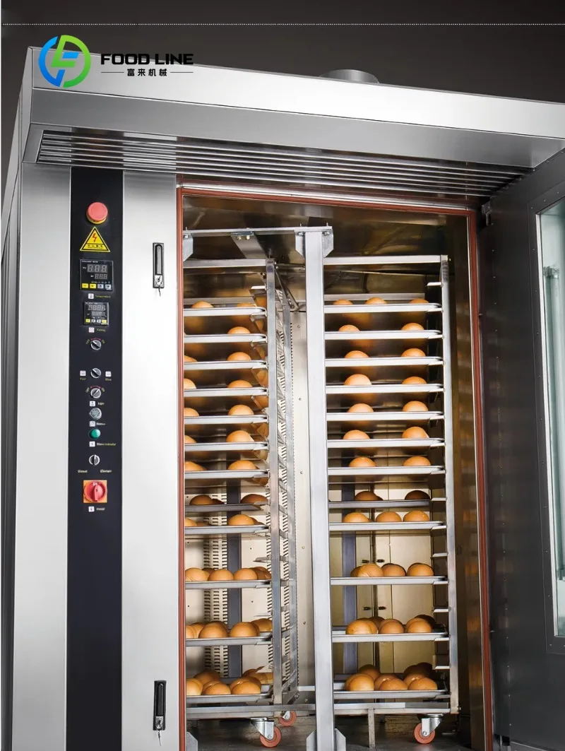 Customized Size High-quality Commercial Electric Tray Bread Pizza Baking Equipment Rotary Oven