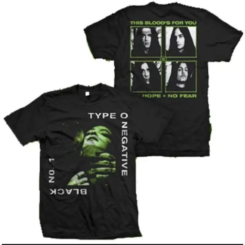 O-shaped Negative Band Music T-shirt, Summer Men's and Women's Same Style T-shirt Y2K Music Band T-shirt