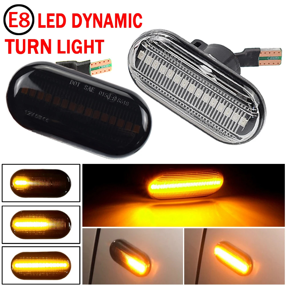 Für Renault Clio 1 2 KANGOO MEGANE ESPACE TWINGO MASTER Led Dynamische Seite Marker Blinker Licht für Nissan Opel Smart FORTWO