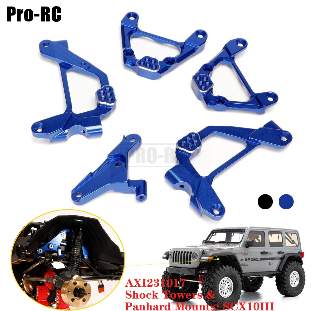 

1Set AXI231017 Shock Towers & Panhard Mounts Porous Fixing Bracket FR/RR for Axial 1/10 SCX10 III Jeep Wrangler AXI03007 Rc Car